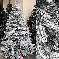 Литая заснеженная ель 180 см СМЕРЕКА искусственная новогодняя елка со снегом 1.8 метра Лита ялинка