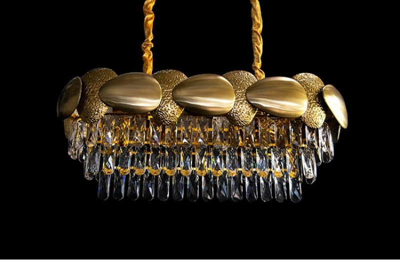 Овальна кришталева люстра 8039/800*300, фото 1