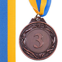 Спортивная медаль для соревнований с лентой (1 шт) d= 5 см C-3969, 1 место (золото): Gsport 3 место (бронза)
