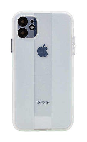 Чохол-накладка TPU Glossy Line Full Camera для iPhone 12 6.1" Білий матовий (158473), фото 1
