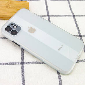 Чохол-накладка TPU Glossy Line Full Camera для iPhone 12 6.1" Білий матовий (158473), фото 3