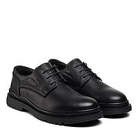 Туфли мужские кожаные повседневные черные KOMCERO 41 45