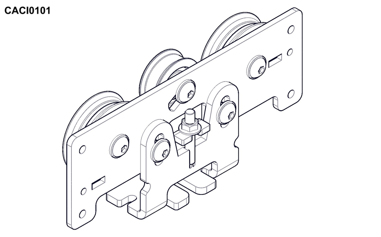 Каретка з роликами для VISIO-125