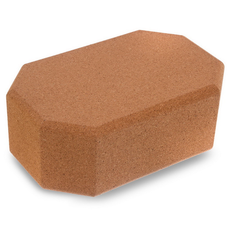 Блок для йоги Zelart гіпоалергенний з коркового дерева з хорошою амортизацією, фото 1