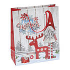 Пакет подарунковий Новорічний 18х21,5х8см арт.2072, фото 3