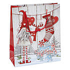 Пакет подарунковий Новорічний 18х21,5х8см арт.2072, фото 5