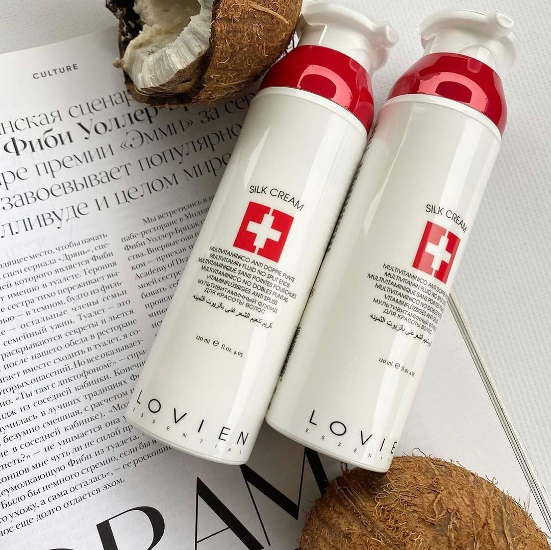 Мультивітамінний флюїд для краси волосся Lovien Essentia Silk Creaml 120 мл шовк крем