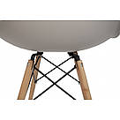 Кухонний стілець крісло-173 FULL KD табурет на ніжках дерево бук у вітальню обідній стілець на кухню сірий, фото 6