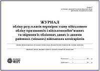 Журнал обліку результатів перевірок стану військового обліку призовників і військовозобов язаних та звіряння