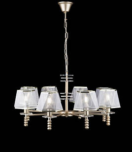 Підвісна люстра на ланцюзі з абажурами L80196/8 (SHABIN)