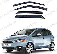 Ветровики MITSUBISHI Colt 5d (Z30) 2004-2012 (на скотче)\ Дефлекторы окон Митсубиси Кольт