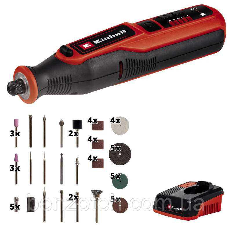 Гравер акумуляторний Einhell TE-MT 7,2 Li Set (з набором аксесуарів)