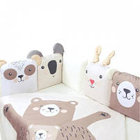 Постільний комплект Baby Veres Zoo beige 6 одиниць, фото 3
