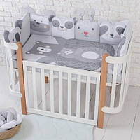 Постельный комплект Baby Veres Zoo grey 6 единиц