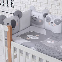 Постільний комплект Baby Veres Zoo grey 6 одиниць, фото 3