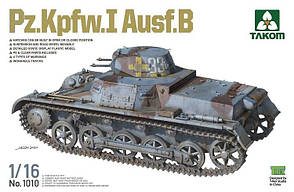 Pz. Kpfw. I Ausf. B. Збірна модель німецького танка у масштабі 1/16. TAKOM 1010