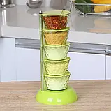 Підставка для приправ і спецій з 5 чашами Supretto обертова(Арт. 7182-0001), фото 2