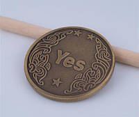 Монета сувенирная "YES NO" (цвет - золото).