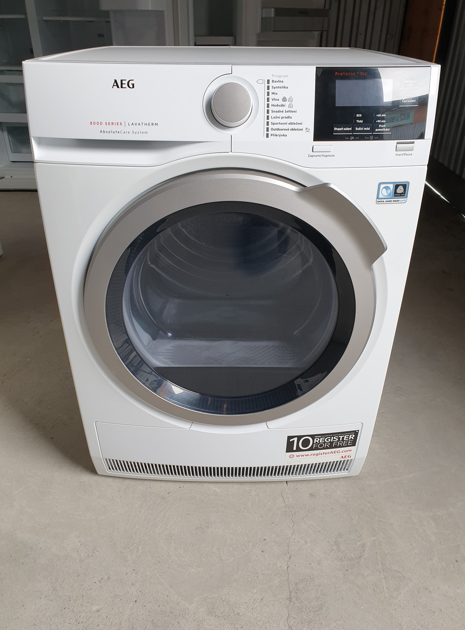 Сушарка для білизни AEG 8000 Series 8 KG / 2019-го року випуску / T8DEG48SC, фото 1