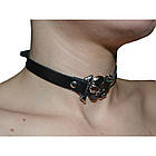 Шкіряний чокер з черепом №124, фото 3