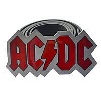Пряжка AC/DC (лого червоне), Комплект поставки товара Пряжка (без ремня)