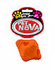 Іграшка для собак CrazzyBall Pet Nova 5 см жовтогарячий, фото 3