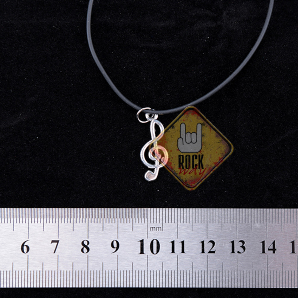 Кулон Скрипковий ключ (срібний колір), фото 1
