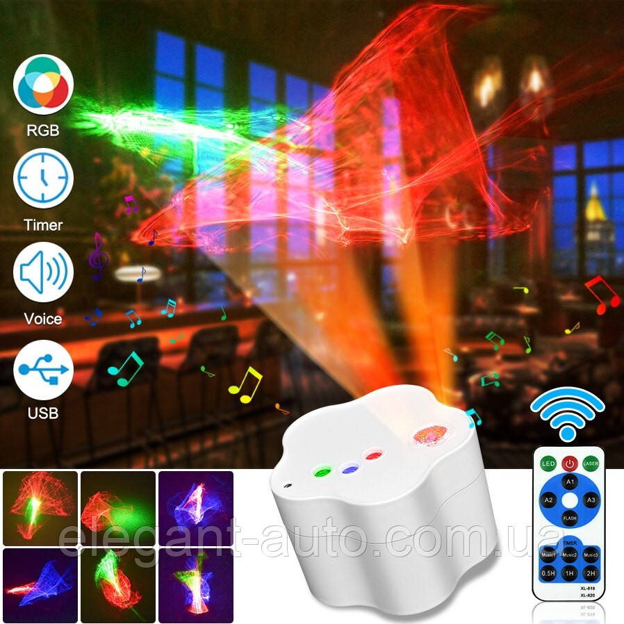 Проектор Wintersweet XL-820 (Галактичне освітлення RGB кольору) пульт