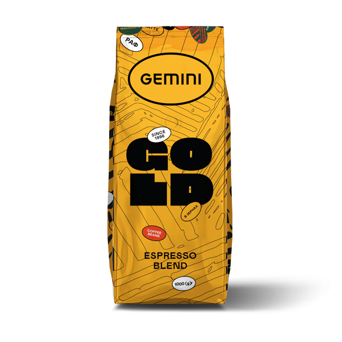 Кава зернова Gemini Espresso Gold 1кг.