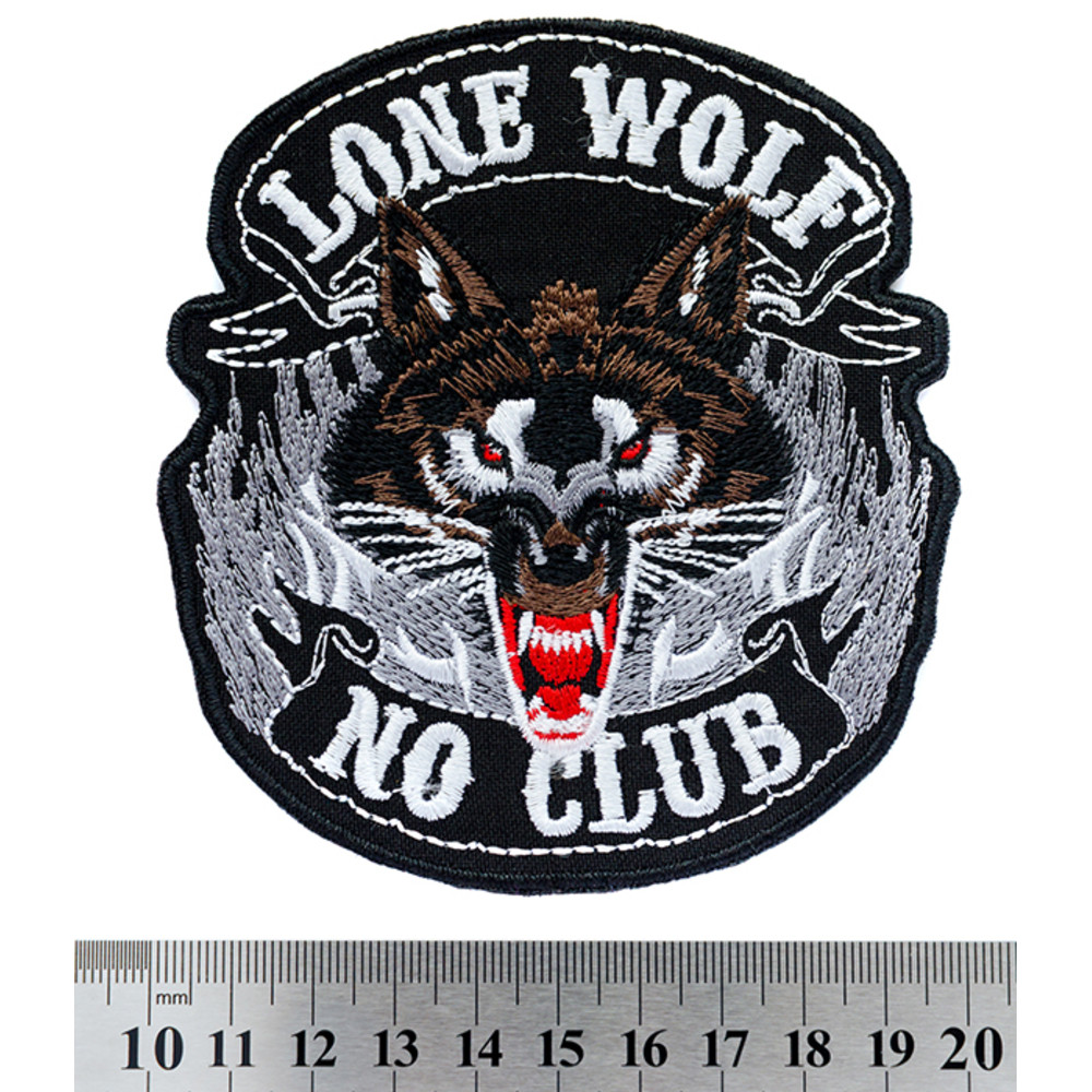 Нашивка "Lone Wolf, No Club", фото 1