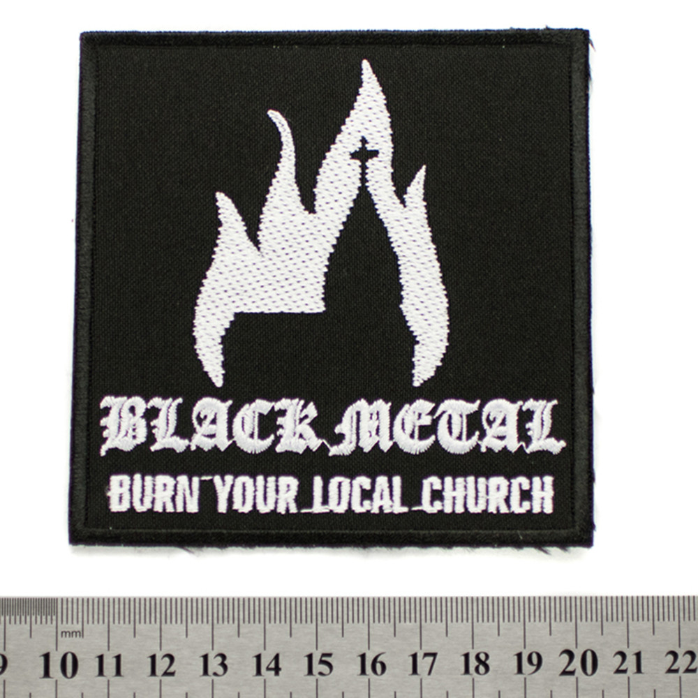 Нашивка Black Metal - Burn your local church, фото 1