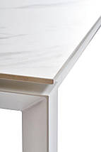 Bright White Marble стіл керамічний 102-142 см, фото 2