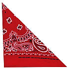 Бандана Огірки подвійні біло-чорне на червоному тлі, фото 2