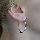 Сережка, кільце з візерунком велике (eas-059), фото 2