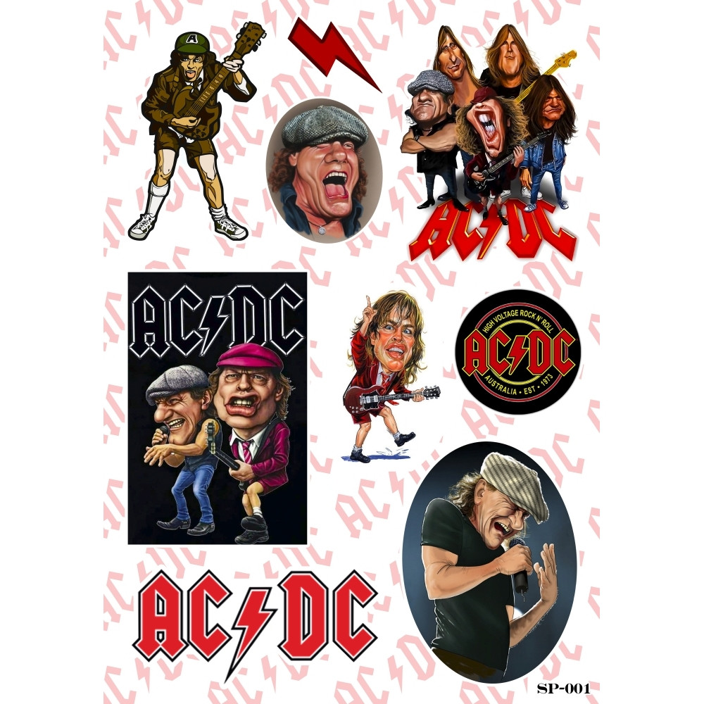 Купити Стикерпак AC/DC (comics) SP-001, ціна 71.50 ₴ - Prom.ua (ID ...