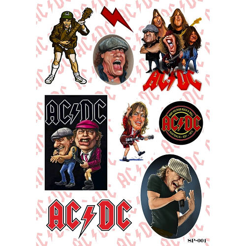 Купити Стикерпак AC/DC (comics) SP-001, ціна 71.50 ₴ - Prom.ua (ID ...