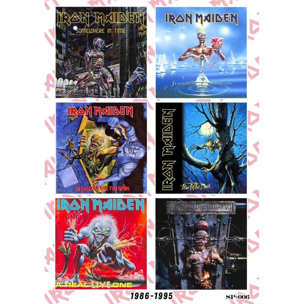 Стикерпак Iron Maiden (album covers 1986-1995) SP-006