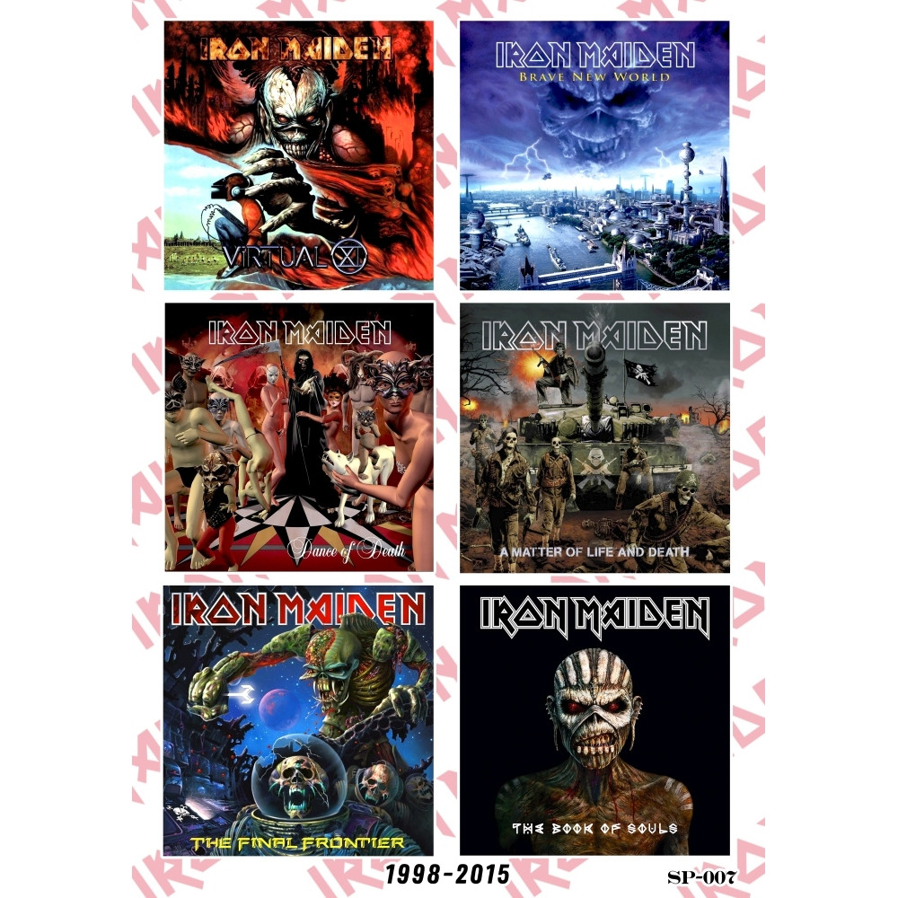 Стикерпак Iron Maiden (album covers 1998-2015) SP-007