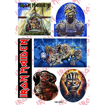 Стикерпак Iron Maiden (Eddie & logo) SP-009