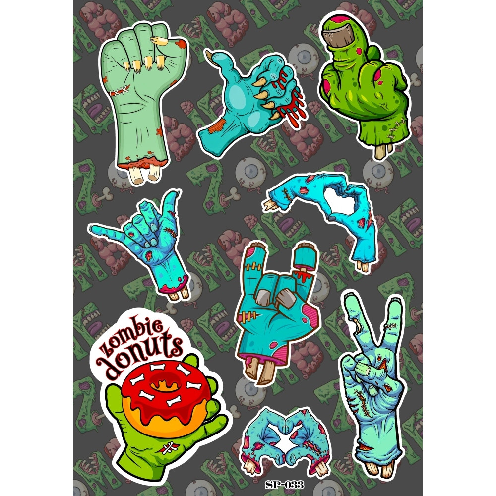 Стікерпак Zombie Hands SP-033