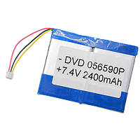 Литий-полимерный аккумулятор HST 506590Р 7,4V 2400mAh на DVD