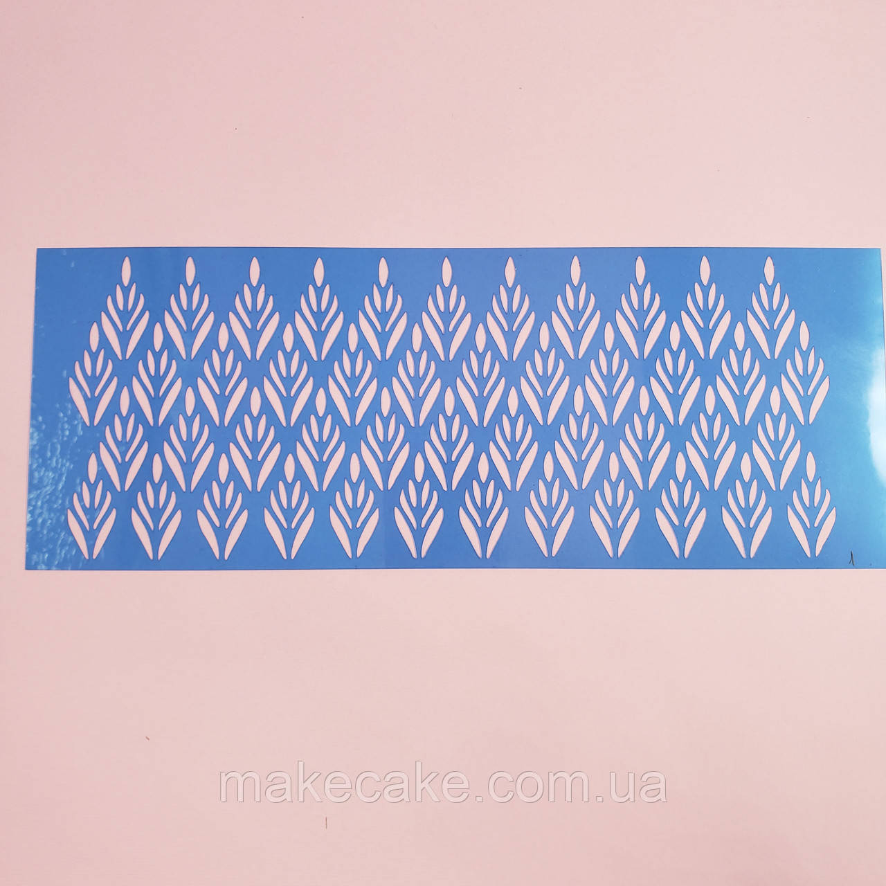 Бордюрний трафарет Колоски No2 9.5х26 см, фото 1