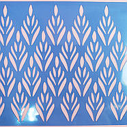 Бордюрний трафарет Колоски No2 9.5х26 см, фото 3