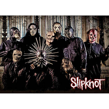 Постер Slipknot (white logo)