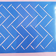 Бордюрний трафарет візерунок No116 9.5х26 см, фото 3