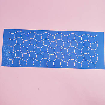 Бордовий трафарет візерунок No117 9.5х26 см