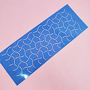 Бордовий трафарет візерунок No117 9.5х26 см, фото 2