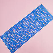 Бордовий трафарет візерунок No118 9.5х26 см, фото 2