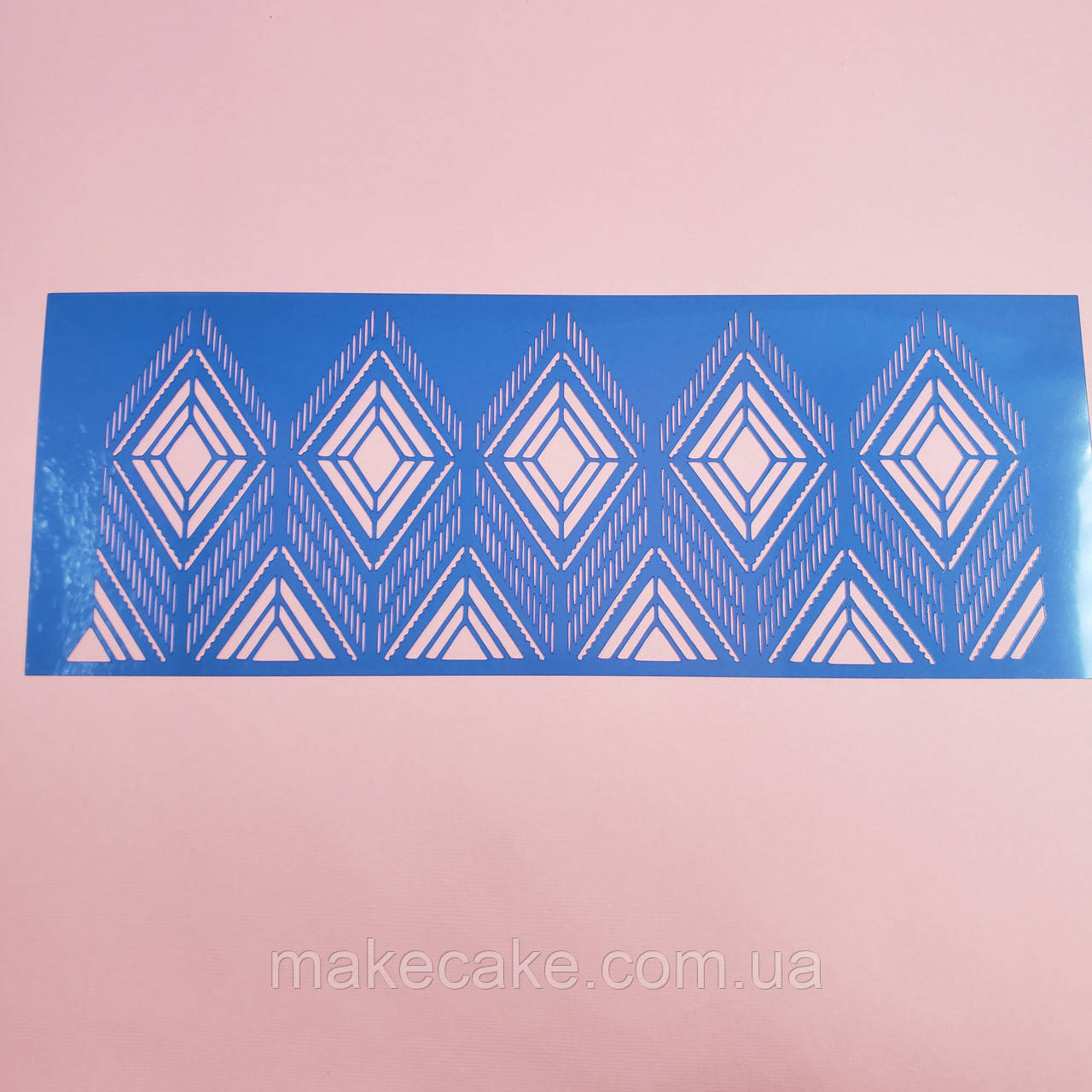 Бордовий трафарет візерунок No119 9.5х26 см, фото 1