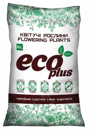 Торф'яний субстрат Eco Plus Квітучі рослини 6л